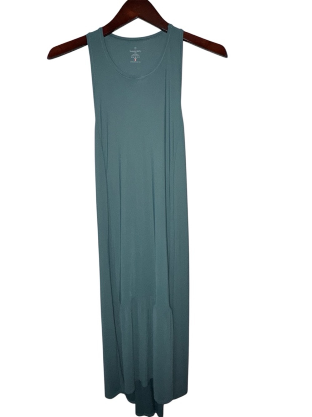 Sweaty Betty Teal Sleeveless Midi Dress Size 8 Flowy Athletic Casual